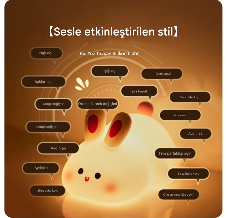 AK TATLI TAVŞAN GECE LAMBASI